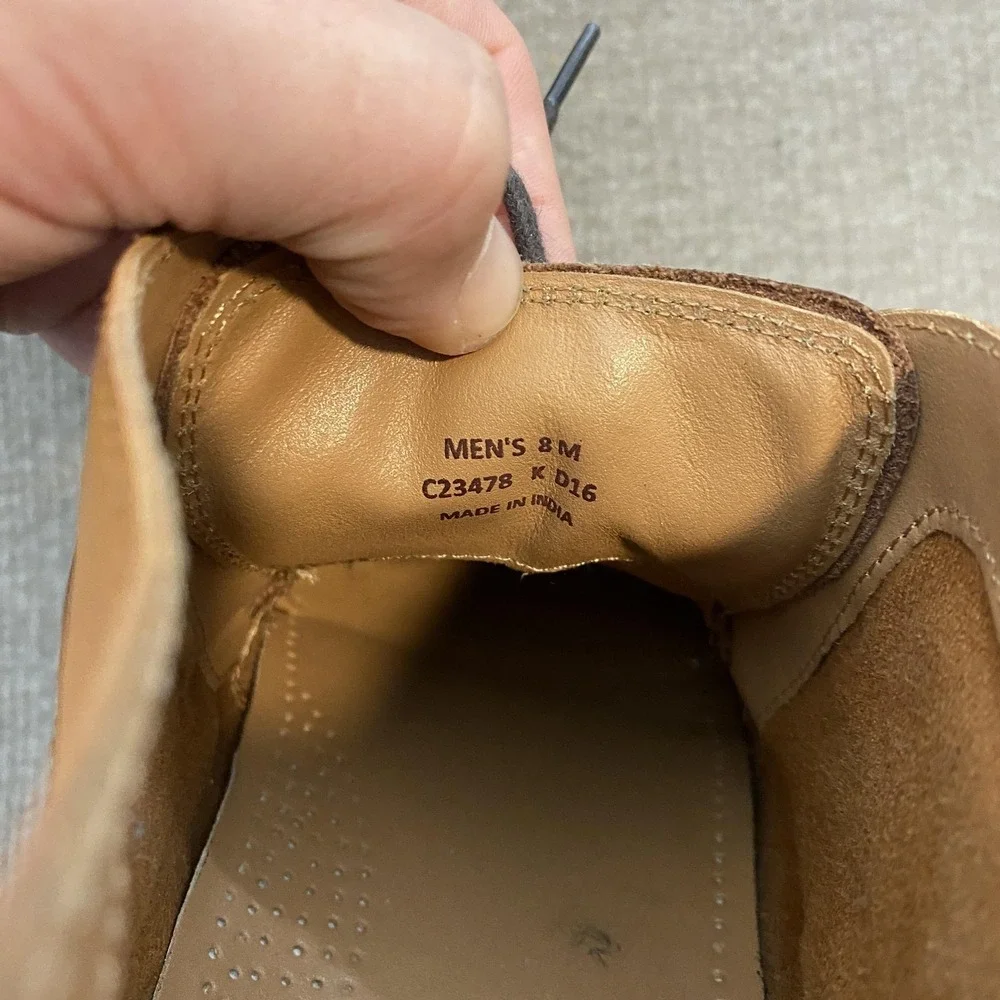Cole Haan Boots Mens Size 8M Brown Leather Chukka Ankle Lace Up Casual C23478